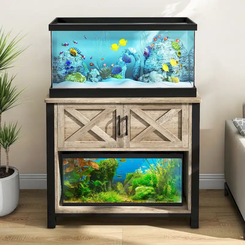 Moasis 40-50 Gallon Aquarium Stand Cabinet Fish Tank Stand with Power Outlets 6