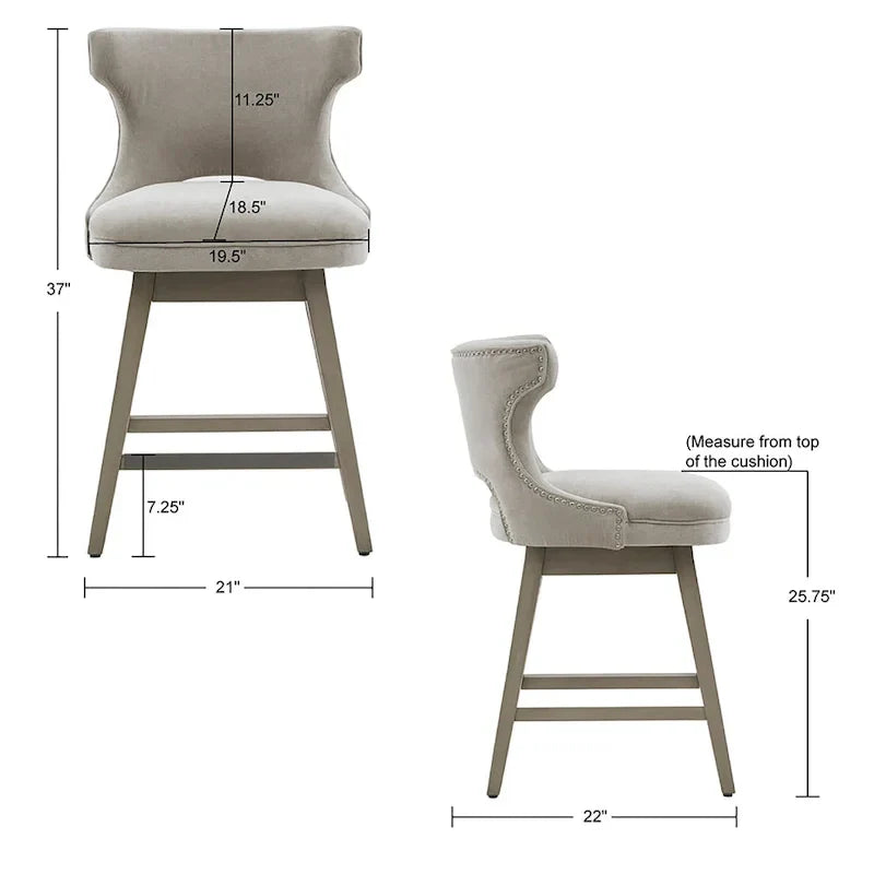 Sgabello da bancone girevole a 360 gradi Madison Park Janet 9