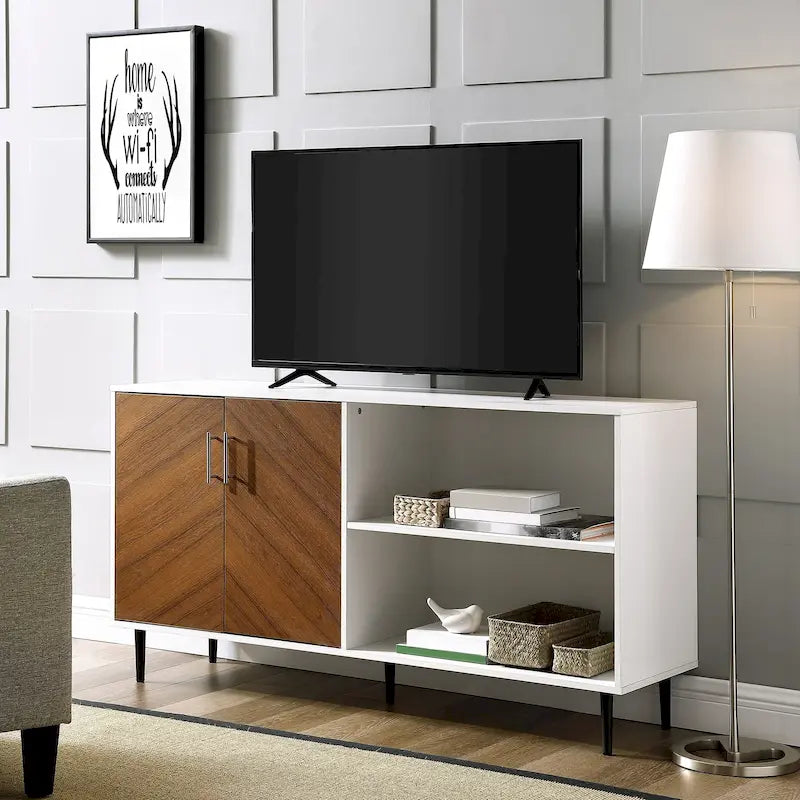 Mobile TV Middlebrook Cassandra da 58 pollici con motivo bookmatch 4