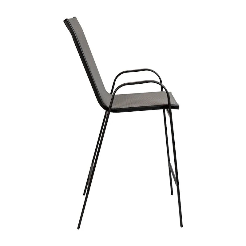 4 Pack Outdoor Barstools with Flex Comfort Material - Patio Stool 27