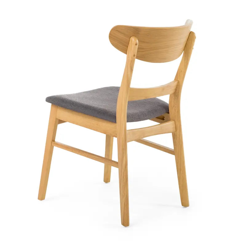Set da pranzo rettangolare a 5 pezzi in legno di Idalia Fabric and Rubberwood di Christopher Knight Home 26