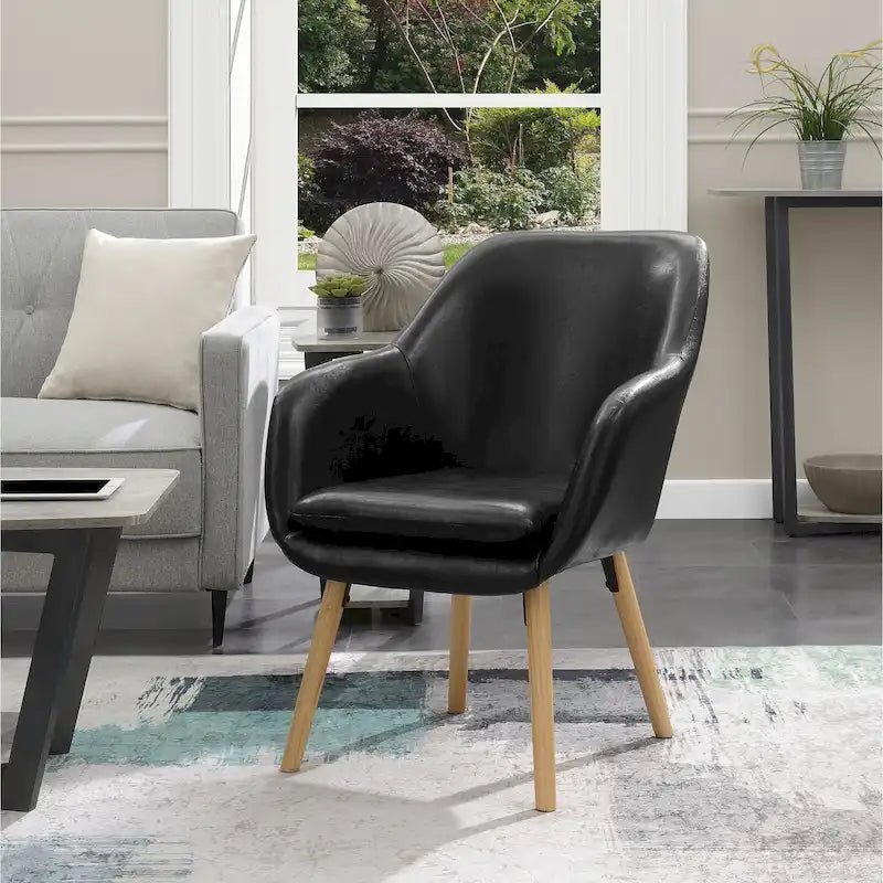 Convenience Concepts Take a Seat Charlotte Poltrona Accento Imbottita con Schienale Alto 18