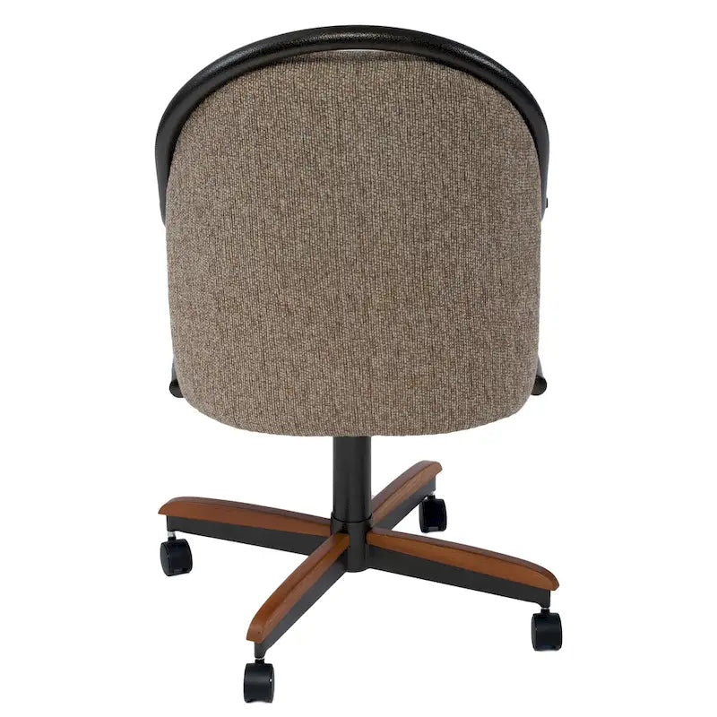 Casual Dining Cushion Swivel-and-Tilt Rolling Caster Chair 20