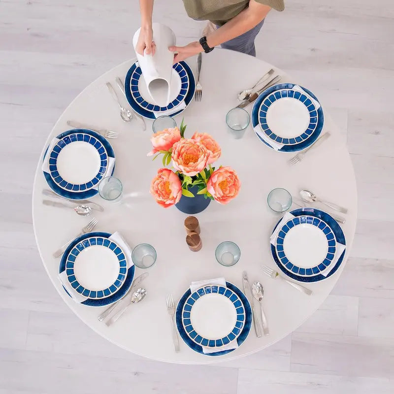 Lifetime 48 inch Round Nesting Table, Indoor/Outdoor Light Commercial Grade, White 12