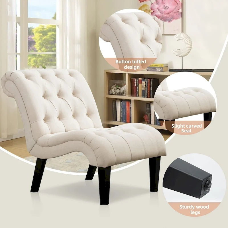 Accent Chairs Set of 2,Living Room Chairs 4