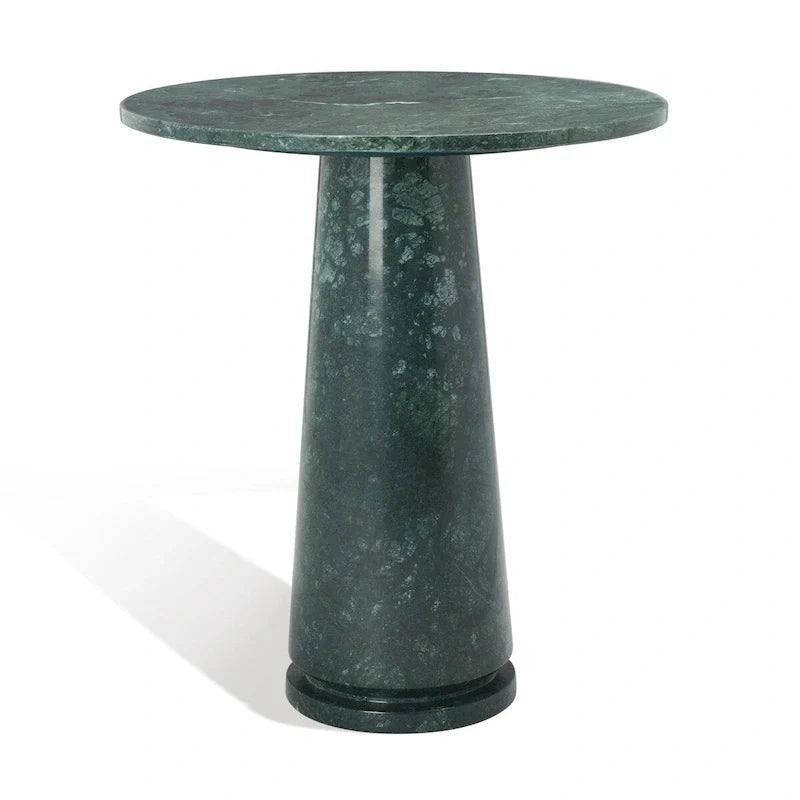 SAFAVIEH Couture Ghicu Tall Round Marble Accent Table - 22 In W x 21 In D x 24 In H - 21Wx21Dx24H 42