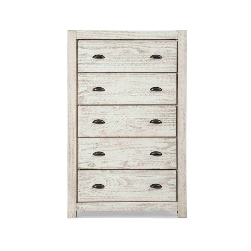 Grain Wood Furniture Montauk 5-drawer Solid Wood Chest 4
