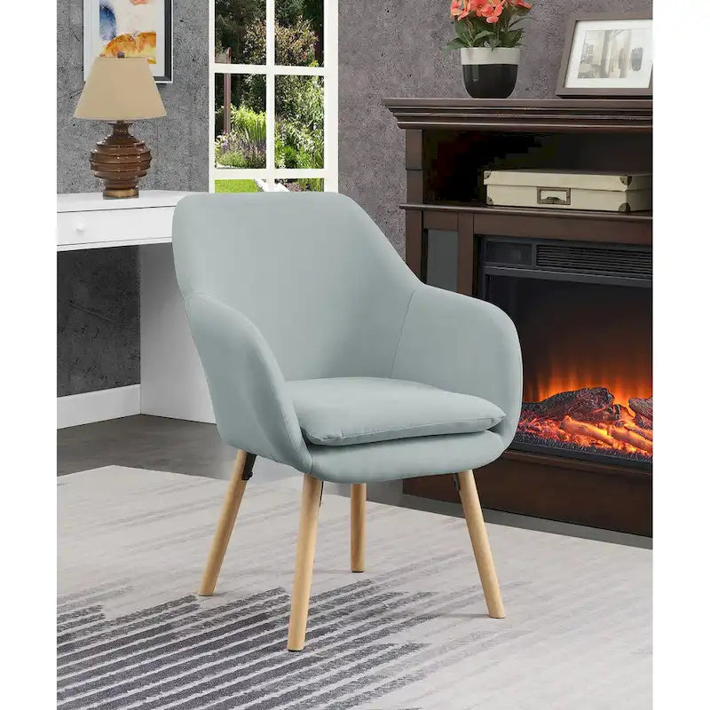 Convenience Concepts Take a Seat Charlotte Poltrona Accento Imbottita con Schienale Alto 43