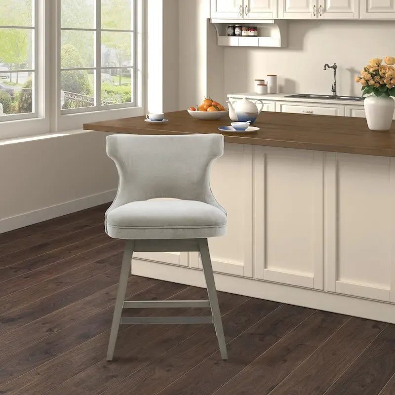Madison Park Janet 360 degree Swivel Counter Stool
