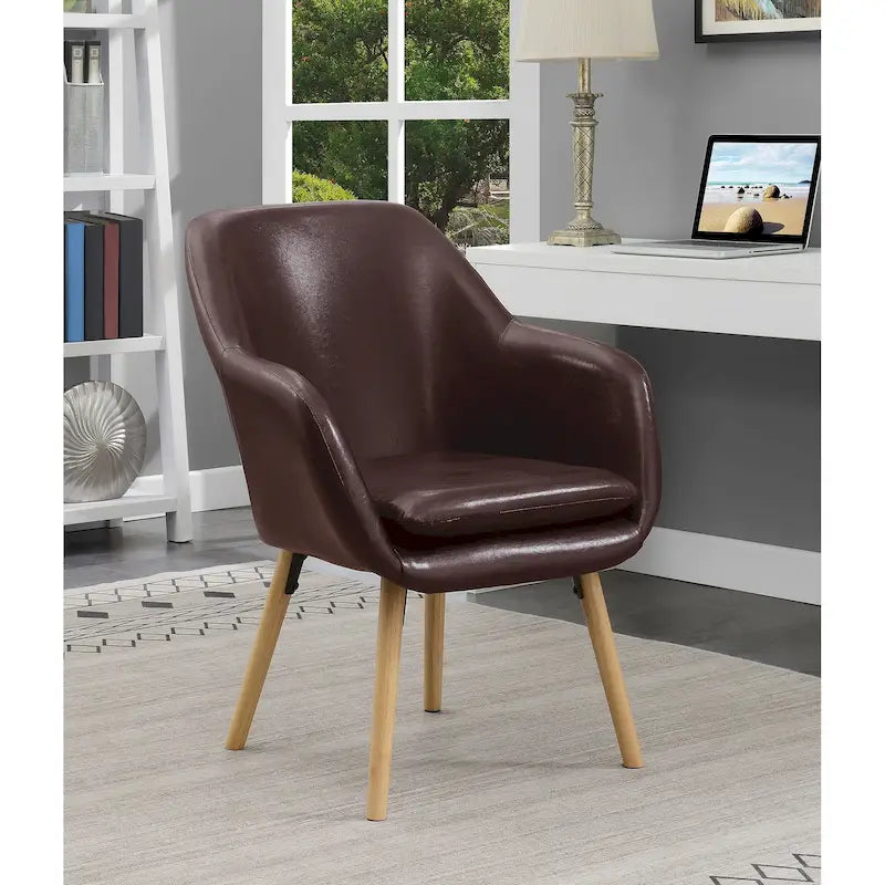 Convenience Concepts Take a Seat Charlotte Poltrona Accento Imbottita con Schienale Alto 16