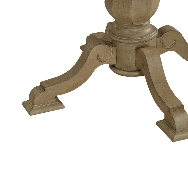 Magnolia Manor Round Pedestal Dining Table with Expandable Leaves - 2 Finishes 27