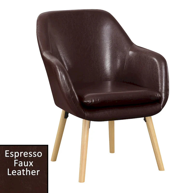 Convenience Concepts Take a Seat Charlotte Poltrona Accento Imbottita con Schienale Alto 25