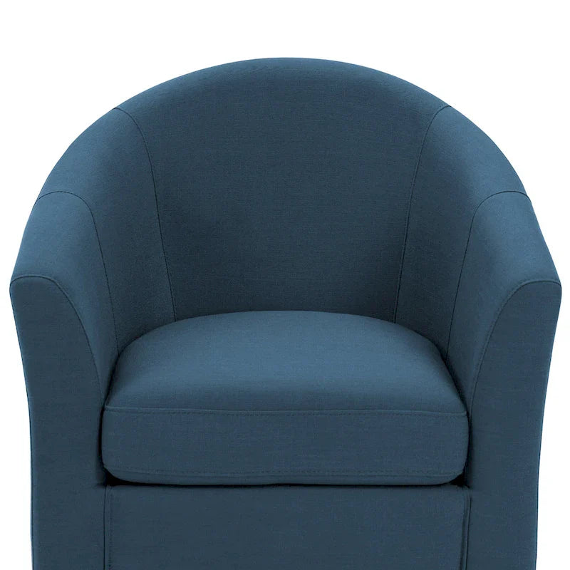 Set of 2 Modern Upholstered Swivel Barrel Chair Living Room Accent Chair 31