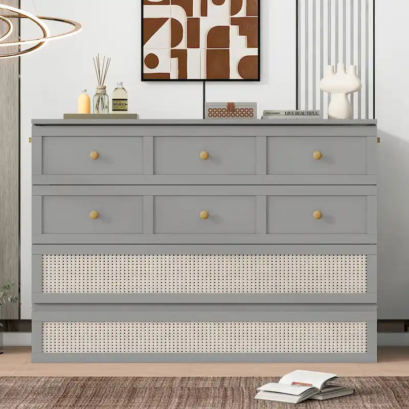 Nestfair Full Size Murphy Bed with Large Drawers 15