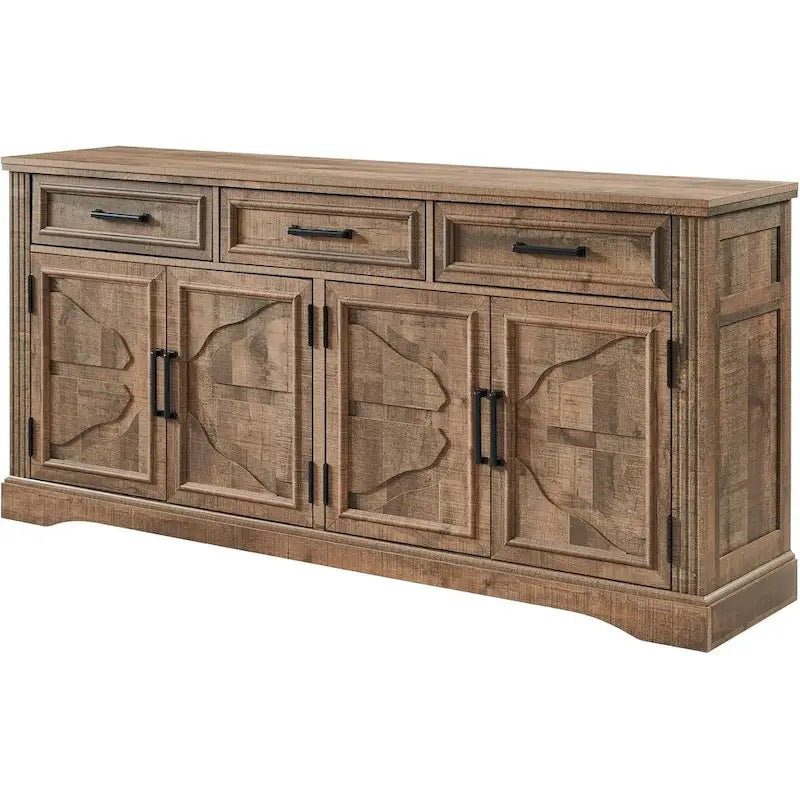 Farmhouse Buffet Sideboard Cabinet,Coffee Bar Wine Bar for Dining Room - N/A 18